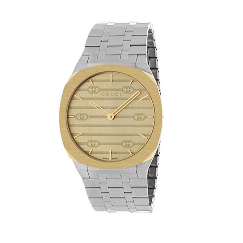 orologio gucci dorato rettangolare|Orologio GUCCI 25H, 30mm in acciaio .